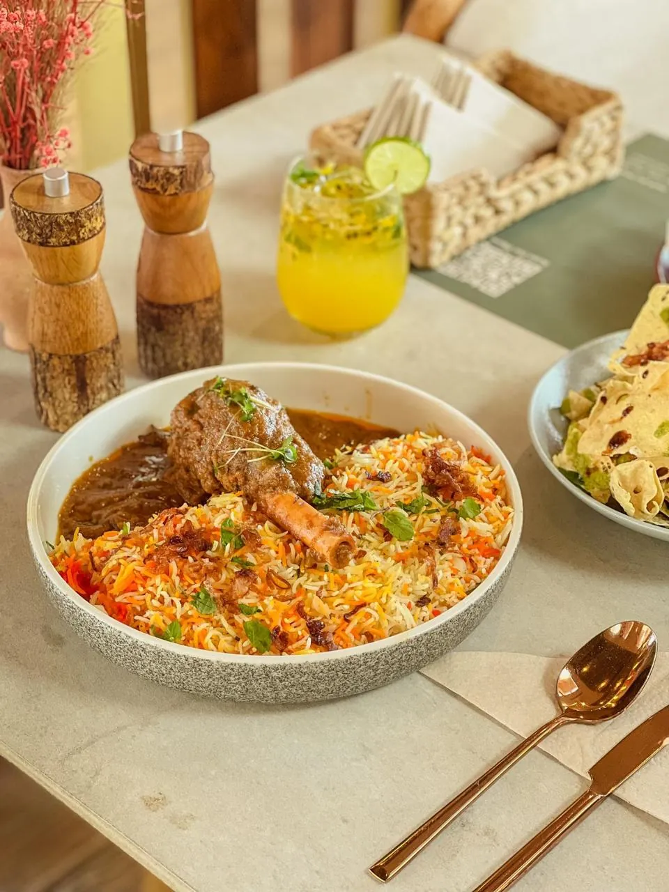 Signature dish styling